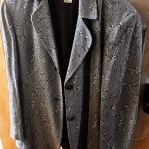Jones Studio Gray patterned  Blazer